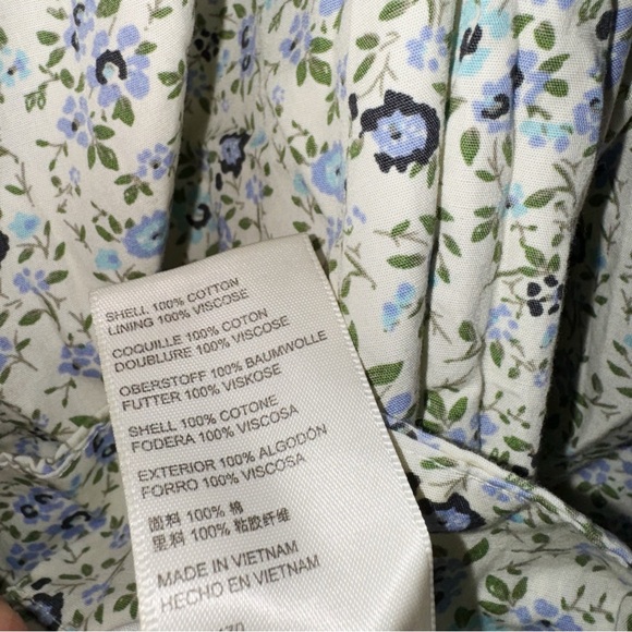 Free People Tea Camo Floral Mini Dress Size Large - Picture 7 of 9